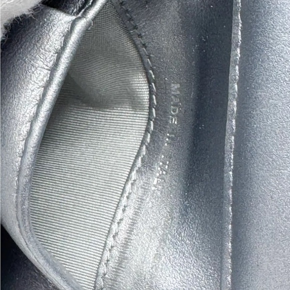 CHANEL BOY QUILTED TRIFOLD COMPACT WALLET SILVER - Picture 11 of 16